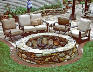 Authentic Landscapes Outdoor Living Firepit