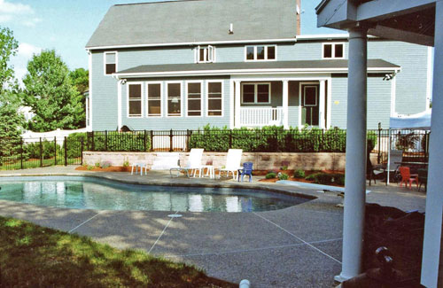 Pool, Curved Patio